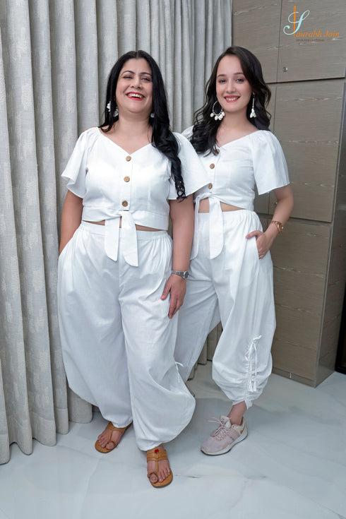 WHITE DRAW STRING COORD SET